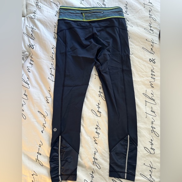 Lululemon Pace Queen Tight *Full-On Luxtreme Navy reflective 4 - Picture 7 of 8